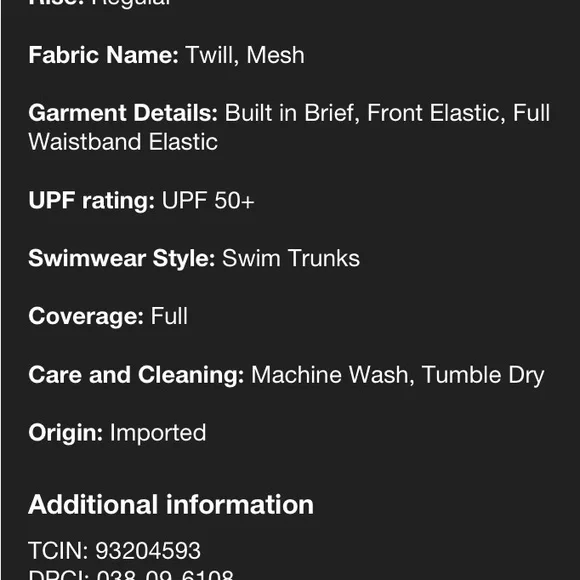 Cat & Jack Teal Swim Shorts NWT boys size 14 - Picture 7 of 9